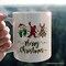 Bigfoot Buffalo Plaid Christmas Mug, Sasquatch Holiday Decoration